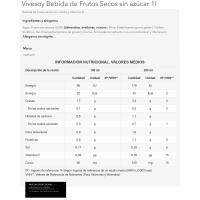 Bebida de frutos secos sin azúcar VIVESOY, brik 1 litro