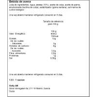 Bebida de avena sin azúcar OATLY, brik 1 ltro