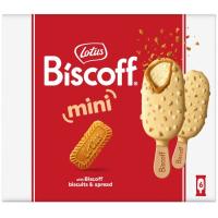 Helado mini stick choco blanco LOTUS, 6 uds, 276 g