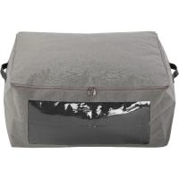 Caja de Almacenamiento, poliéster gris VERSA, 25x50x40 cm