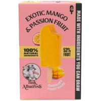Helado cremoso de mango, maracuya PINK ALBATROSS, pack 4x48 g