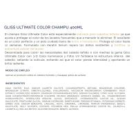 Champú GLISS COLOR PERFECTO, bote 400 ml