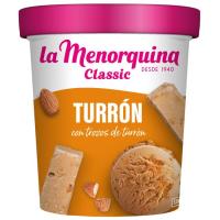 Tarrina de turrón LA MENORQUINA, tarrina 315 g