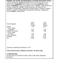 Tarrina de turrón LA MENORQUINA, tarrina 315 g