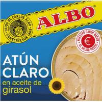 Atún claro en aceite de girasol ALBO, lata 92 g