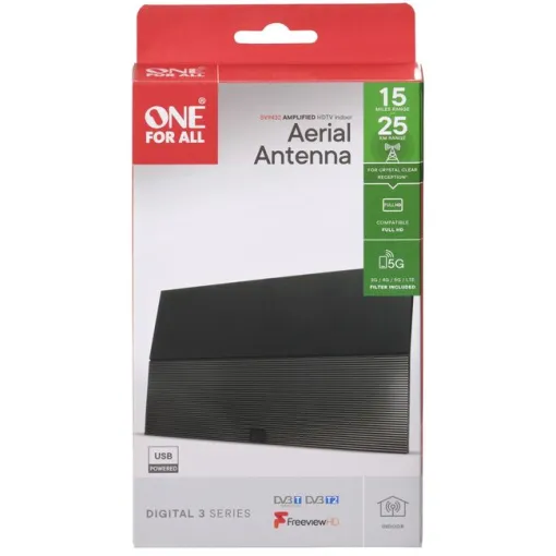 Antena de TV interior amplificada SV9432 ONE FOR ALL