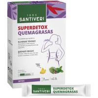 Superdetox quemagrasas en sticks SANTIVERI, caja 140 ml Superdetox quemagrasas en sticks SANTIVERI, caja 140 ml