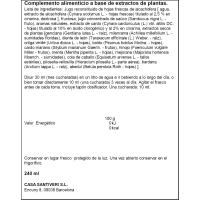 Jarabe superdetox SANTIVERI, botella 240 ml