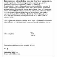 Gummies masticables para cabello, uñas SANTIVERI, bote 151 g