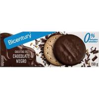Galleta de choco negro s/ azúcar BICENTURY DIGESTIVE, caja 150 g