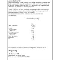 Potito crema de verduras para cena NUTRIBEN, pack 2x190 g