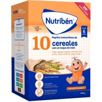Papilla 10 cereales con miel NUTRIBEN, caja 600 g