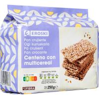 Pan de centeno-multicereales EROSKI, paquete 250 g