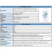 Polvo talco natural JOHNSON`S, bote 200 g