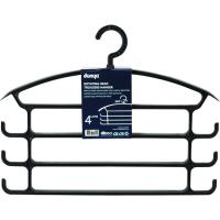 Percha de plástico para pantalones, 4 alturas DUNYA, 1 ud