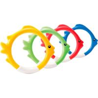 Juego acuático con 4 aros de colores y forma de pez, edad rec:+6 años INTEX Juego acuático con 4 aros de colores y forma de pez, edad rec:+6 años INTEX