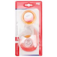 Cinta adhesiva transparente, 2 rollos de 18 mm x 3 metros + 1 portarollos MS