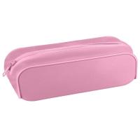 Estuche portatodo silicona rosa, 1 cremallera, 400185158 ENRI, 19x7x5 cm