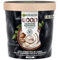 Tinte 1.10 negro midnight GARNIER GOOD VIBRATIONS, tarro 160 g