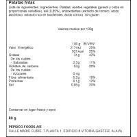 Patatas al punto de sal LAYS, bolsa 80 g