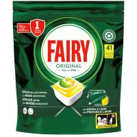 Lavavajillas a máquina Original limón FAIRY, bolsa 41 dosis