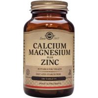 Calcio-magnesio y zinc SOLGAR, bote 100 uds