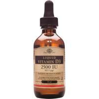 Vitamina D3 líquida 2500 UI SOLGAR, gotero 59 ml