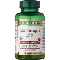 Mini Omega-3 450mg EPA/DHA NATURE'S BOUNTY, bote 100 uds