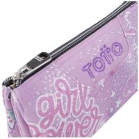 Estuche tres compartimentos Positive World Tablero TOTTO, 22x11x3.5 cm