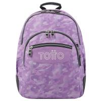 TOTTO Crayoles motxila, Kamuflaje Arrosa, 44x33x13,5 cm