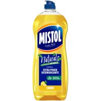 Lavavajillas limón MISTOL NATURALS, botella 650 ml