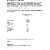 Muesli protein sin azúcares añadidos bio ECOCESTA, bolsa 375 g