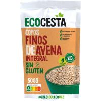 Copos finos de avena integral sin gluten bio ECOCESTA, 500g
