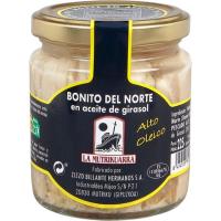 Bonito del norte en aceite de girasol MUTRIKUARRA, frasco 225 g