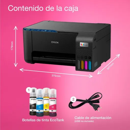 Impresora multifunción de tinta, negra, Ecotank ET-2860 EPSON
