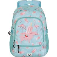OH MY POP! 7082 HS Fight 2.2 Ice Flamingo motxila urdina 3 kremailera, 44x31x18 cm