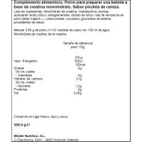 Creatine 200 mesh piruleta WEIDER, bote 300 g