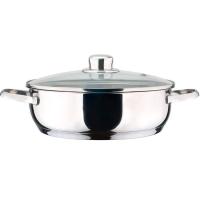 Tartera Dux con tapa, acero inoxidable, apta para todo tipo de cocinas MAGEFESA, Ø28 cm