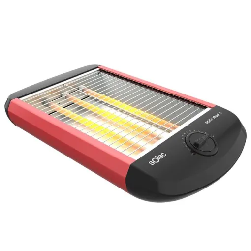 Tostador horizontal rojo y negro, 700 W, Stillo Red 3 TC5309 SOLAC Tostador horizontal rojo y negro, 700 W, Stillo Red 3 TC5309 SOLAC