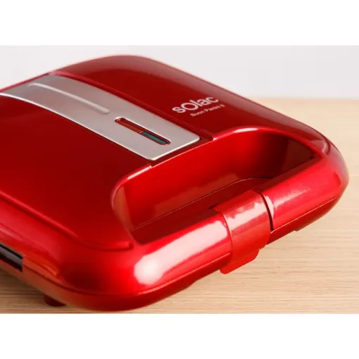 Sandwichera grill roja, 750 W, Buon Panini II SD5058 SOLAC