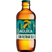 Cerveza 0,0 sin filtrar EL AGUILA, botellín 33 cl