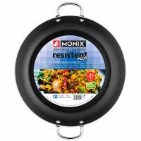 Paellera de aluminio Resistent Plus, apta para todo tipo de cocinas MONIX, Ø30 cm