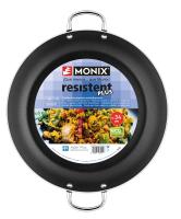 Paellera de aluminio Resistent Plus, apta para todo tipo de cocinas MONIX, Ø30 cm