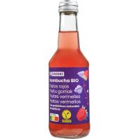 Kombucha de frutos rojos EROSKI, botella 250 ml