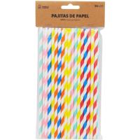 Pajitas biodegradables de colores, Ø6 mm MARKET SUPREM, pack 50 uds Pajitas biodegradables de colores, Ø6 mm MARKET SUPREM, pack 50 uds