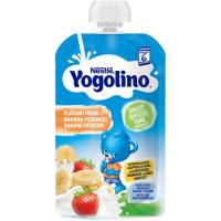 Yogolino de frutas sabor plátano y fresa NESTLÉ, bolsita 100 g Yogolino de frutas sabor plátano y fresa NESTLÉ, bolsita 100 g