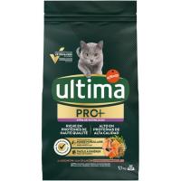 Alimento de salmón para gatos esterilizado ULTIMA, saco 1,1 kg