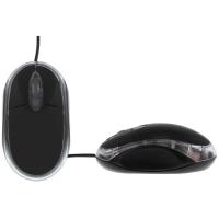 Ratón óptico con cable negro Way Clicky TNB