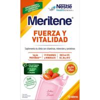 Bebida soluble sabor fresa MERITENE, pack 15x30 g