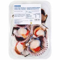 Vieira del Pacífico EROSKI, bandeja 200 g